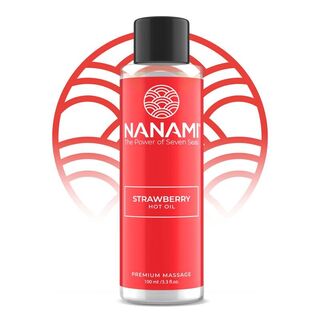 Huile de Massage Effet Chauffant - Fraise - 100 ml - Nanami